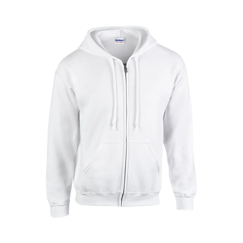 Ζακέτα Φούτερ με Κουκούλα Gildan σε χρώμα Λευκό. Εταιρικά Διαφημιστικά Δώρα | PERFECT advertising