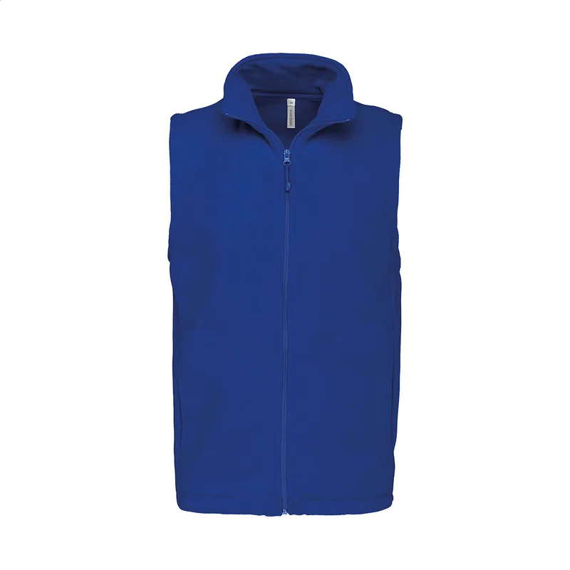 Γιλέκο Fleece Kariban με Κεντρικό Φερμουάρ σε χρώμα Μπλε. Εταιρικά Διαφημιστικά Δώρα | PERFECT advertising