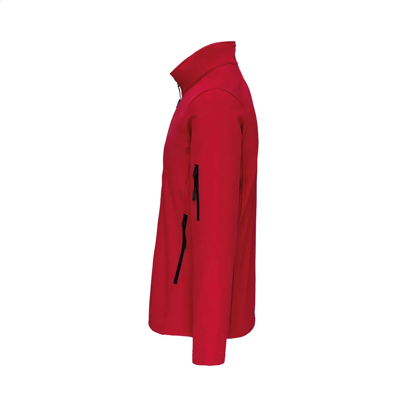 Μπουφάν Softshell Kariban 3 Στρώσεων. Λεπτομέρεια Φερμουάρ — Εκτύπωση Λογοτύπου σε Εταιρικά Ενδύματα | PERFECT advertising