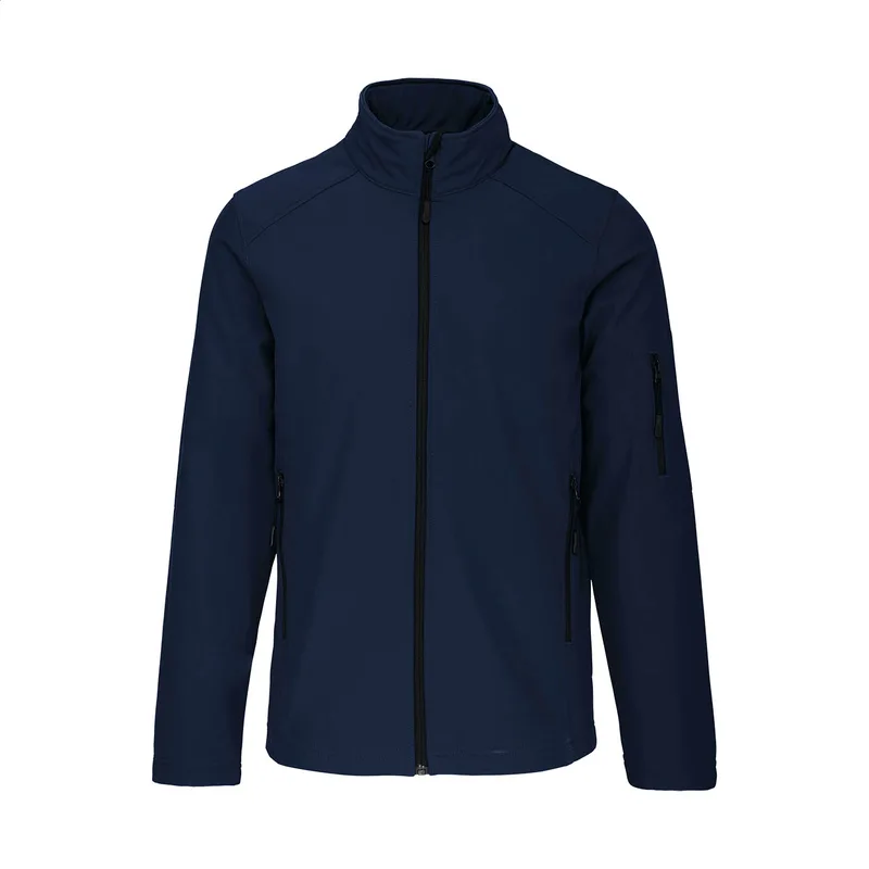 Μπουφάν Softshell Kariban 3 Στρώσεων σε χρώμα Σκούρο Μπλε. Εταιρικά Διαφημιστικά Δώρα | PERFECT advertising