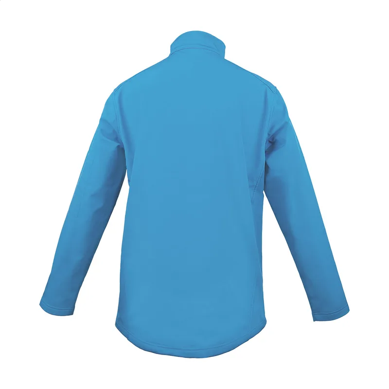 Μπουφάν Softshell Τριών Στρώσεων σε Λεπτομέρεια Φερμουάρ και Τσέπες. Εκτύπωση Λογοτύπου σε Εταιρικό Ρουχισμό | PERFECT advertising