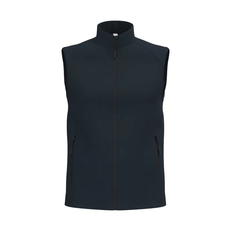 Γιλέκο Softshell 2 Στρώσεων iDealBasic με Φερμουάρ σε χρώμα Σκούρο Μπλε. Εταιρικά Διαφημιστικά Δώρα | PERFECT advertising