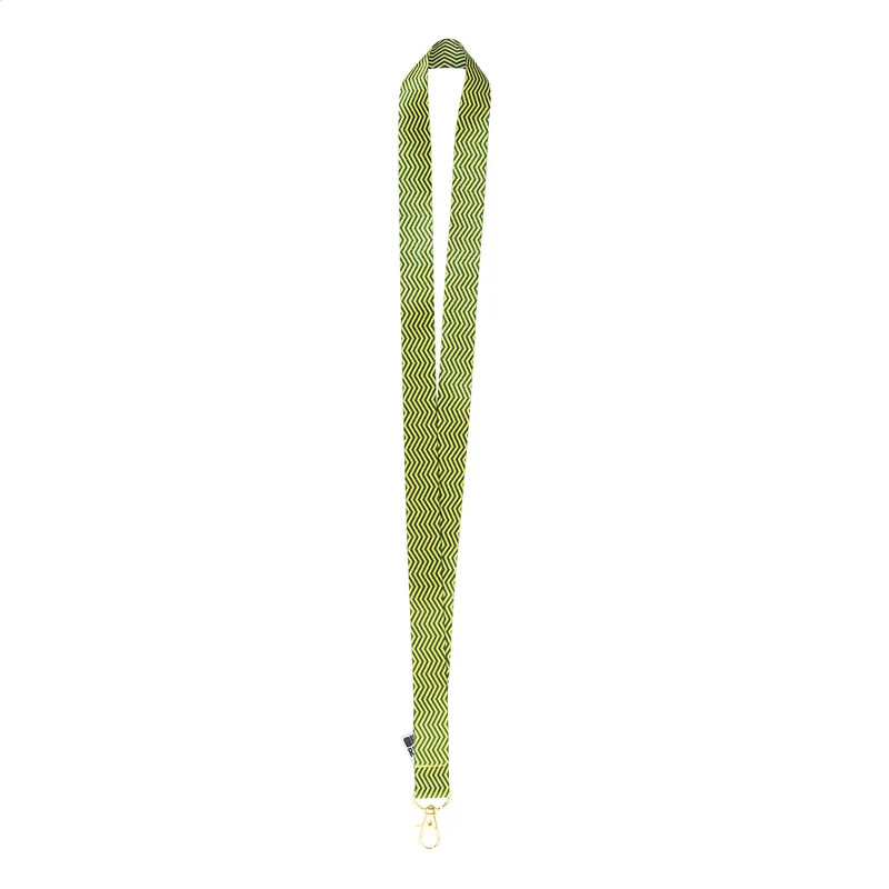 Ιμάντας/Κορδόνι Λαιμού (Lanyard) Sublimation RPET με Καραμπίνερ Shine σε χρώμα Χρυσό. Εταιρικά Διαφημιστικά Δώρα | PERFECT advertising
