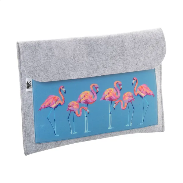 Εκτύπωση Λογοτύπου σε Θήκη Laptop RPET Felt με Τσέπη Sublimation. Εταιρικά Διαφημιστικά Δώρα | PERFECT advertising