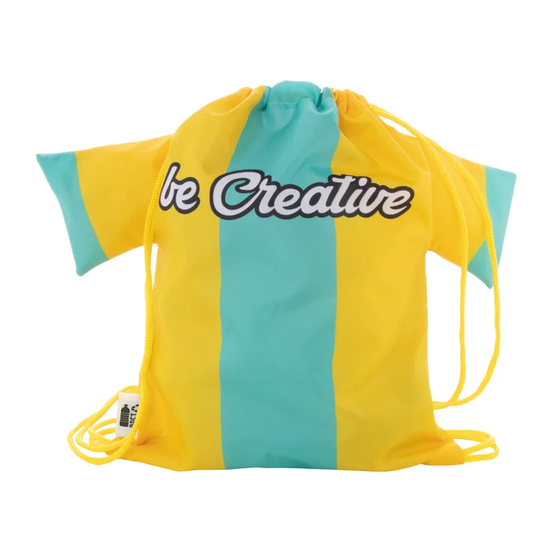 Τσάντα Πουγκί T-Shirt RPET για Παιδιά σε χρώμα Κίτρινο. Εταιρικά Διαφημιστικά Δώρα | PERFECT advertising