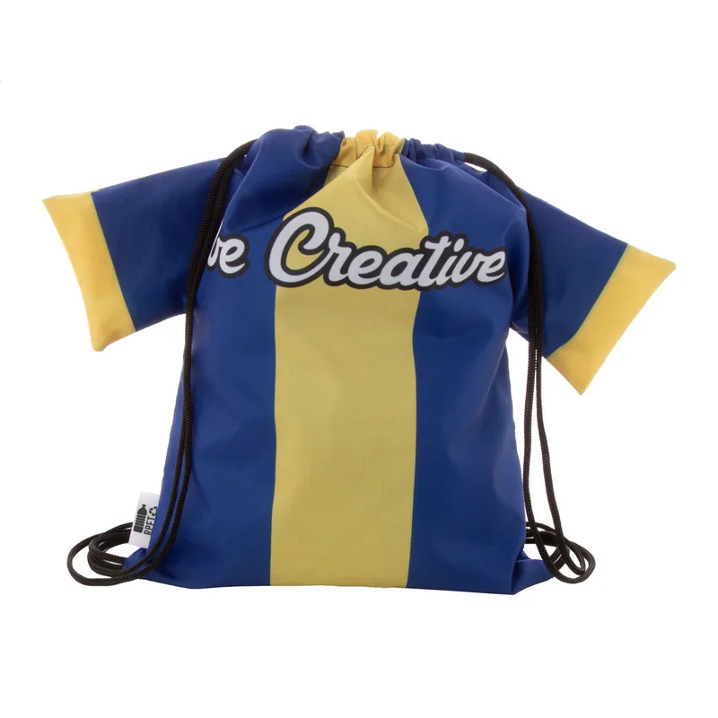 Τσάντα Πουγκί T-Shirt RPET για Παιδιά σε χρώμα Μαύρο. Εταιρικά Διαφημιστικά Δώρα | PERFECT advertising