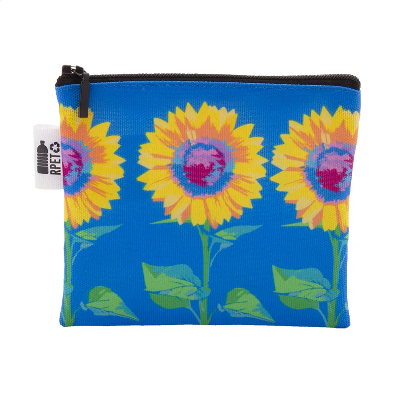 Νεσεσέρ Καλλυντικών RPET Sublimation με Φερμουάρ S σε χρώμα Μαύρο. Εταιρικά Διαφημιστικά Δώρα | PERFECT advertising
