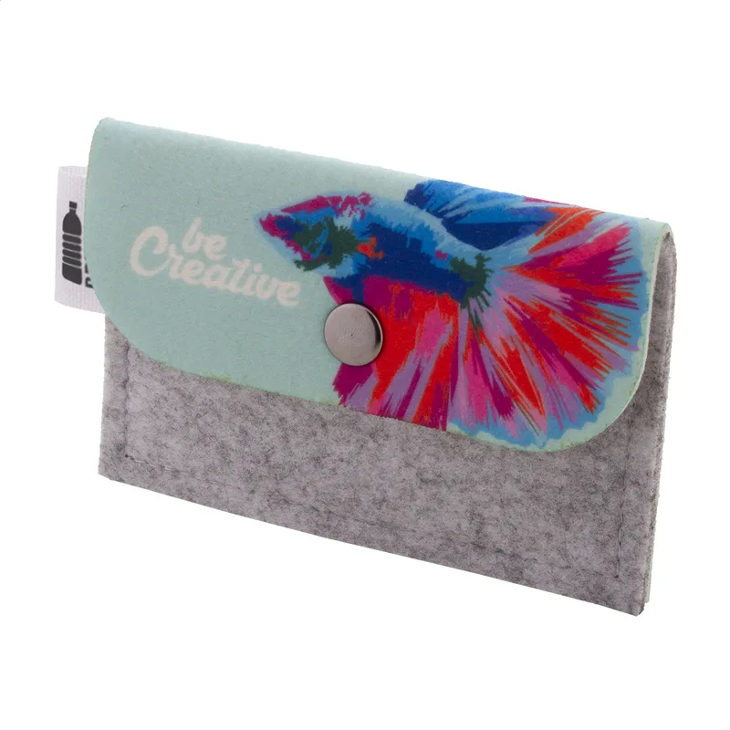 Πορτοφόλι RPET Felt με Λογότυπο — Εκτύπωση Sublimation σε Πτερύγιο. Εταιρικά Οικολογικά Δώρα | PERFECT advertising