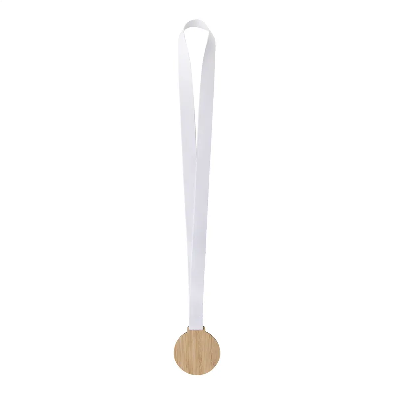 Μετάλλιο Bamboo με Sublimation Εκτύπωση σε Ιμάντα Λαιμού (Lanyard) RPET. Εκτύπωση Λογοτύπου σε Βιώσιμα Υλικά | PERFECT advertising