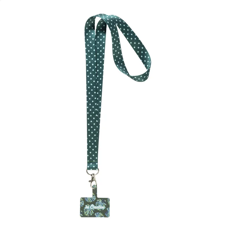 Ιμάντας/Κορδόνι Λαιμού (Lanyard) RPET σε Κοντινό Πλάνο. Εκτύπωση Λογοτύπου σε Οικολογικό Υλικό — Εταιρικά Δώρα | PERFECT advertising