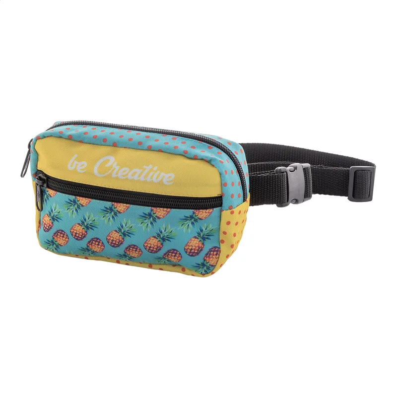 Τσάντα Μέσης RPET Sublimation σε χρώμα Μαύρο. Εταιρικά Διαφημιστικά Δώρα | PERFECT advertising