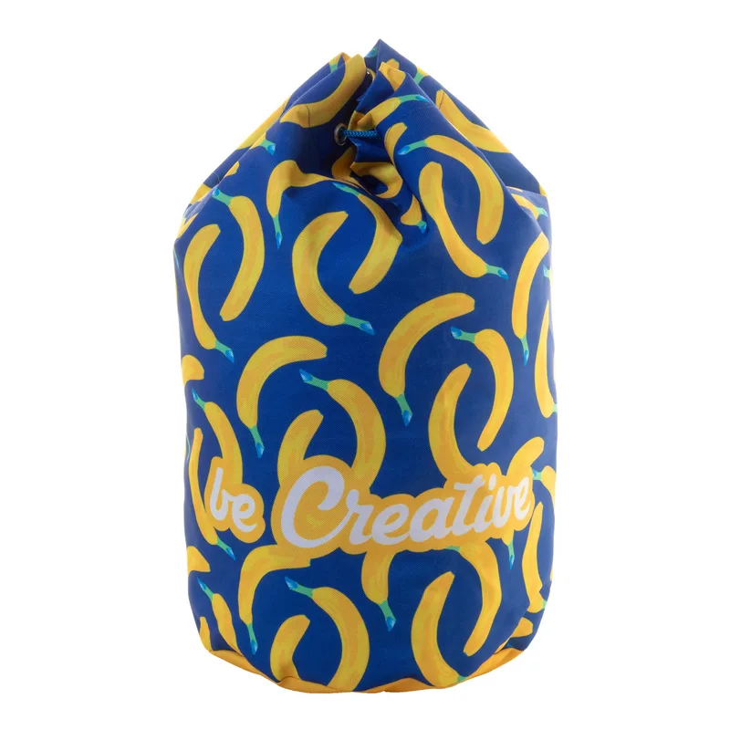 Τσάντα Πουγκί με Κορδόνι RPET CreaDraw Ocean σε χρώμα Μπλε. Εταιρικά Διαφημιστικά Δώρα | PERFECT advertising