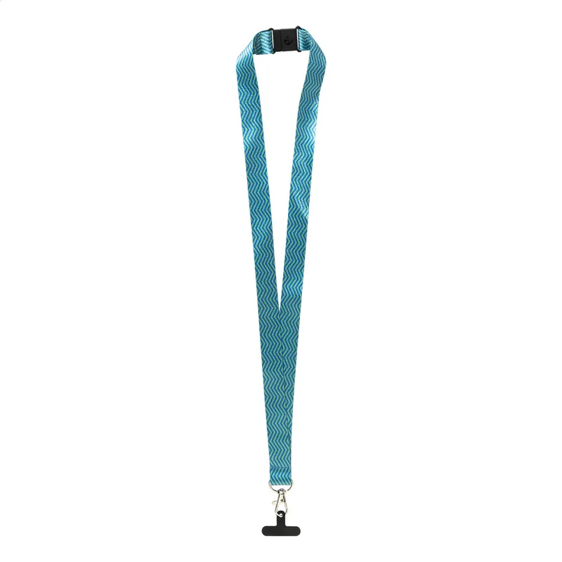 Κορδόνι Στήριξης Κινητού RPET με Καραμπίνερ (Lanyard) Safe σε χρώμα Μαύρο. Εταιρικά Διαφημιστικά Δώρα | PERFECT advertising