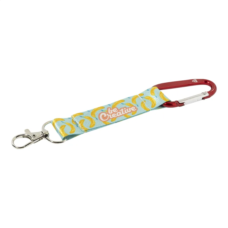 Μπρελόκ RPET με Καραμπίνερ και Sublimation SuboRing Double σε χρώμα Κόκκινο. Εταιρικά Διαφημιστικά Δώρα | PERFECT advertising