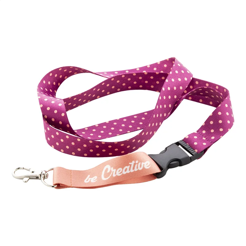 Λεπτομέρεια Εκτύπωσης Sublimation σε Ιμάντα Λαιμού Lanyard. Διαφημιστικές Εκτυπώσεις για Επιχειρήσεις | PERFECT advertising
