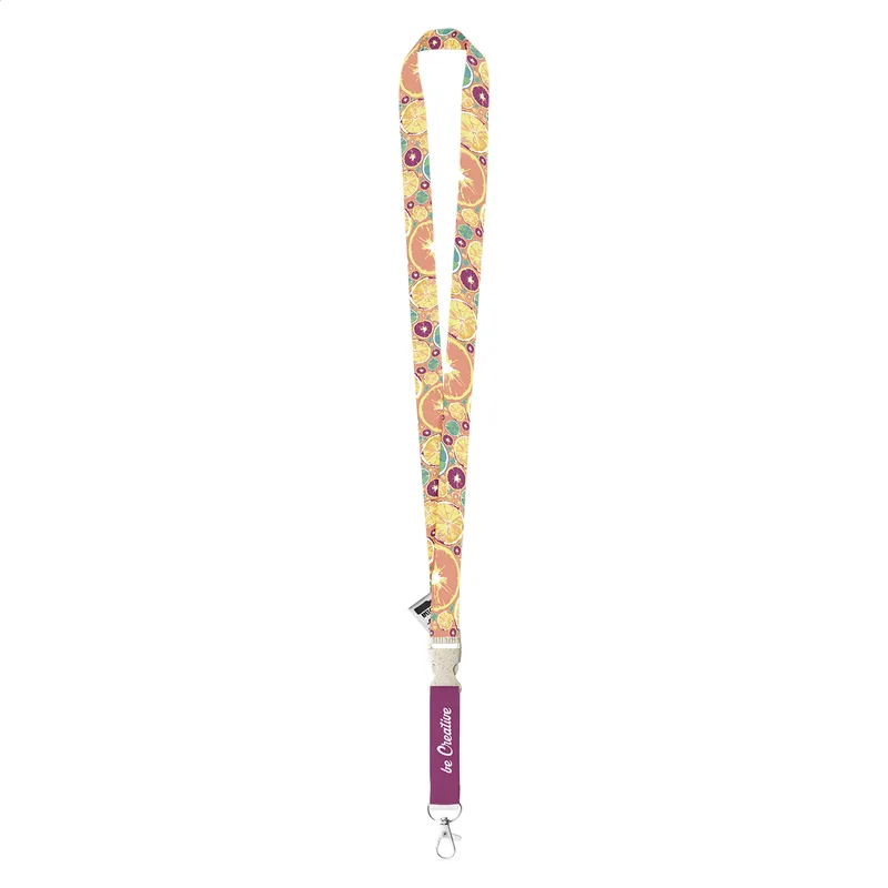 Ιμάντας Λαιμού Lanyard με Λογότυπο Sublimation σε RPET. Εκτύπωση Λογοτύπου και στις Δύο Πλευρές — Διαφημιστικά Δώρα | PERFECT advertising