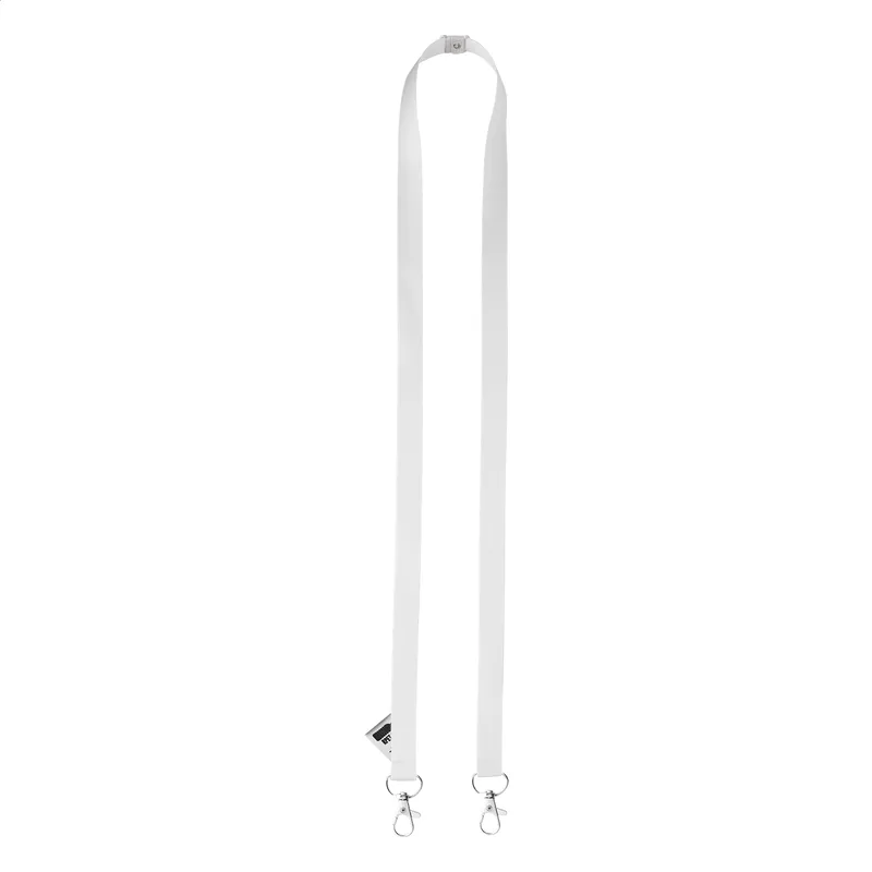 Ιμάντας Λαιμού Lanyard RPET — Λεπτομέρεια Καραμπίνερ και Αγκράφα Ασφαλείας. Εκτύπωση Λογοτύπου σε Ιμάντα | PERFECT advertising