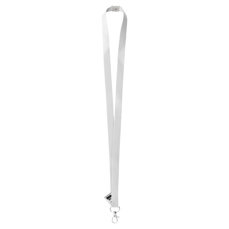 Ιμάντας Λαιμού Lanyard RPET. Λεπτομέρεια Καραμπίνερ και Αγκράφας Ασφαλείας από Άχυρο Σιταριού — Εταιρικά Διαφημιστικά Δώρα | PERFECT advertising
