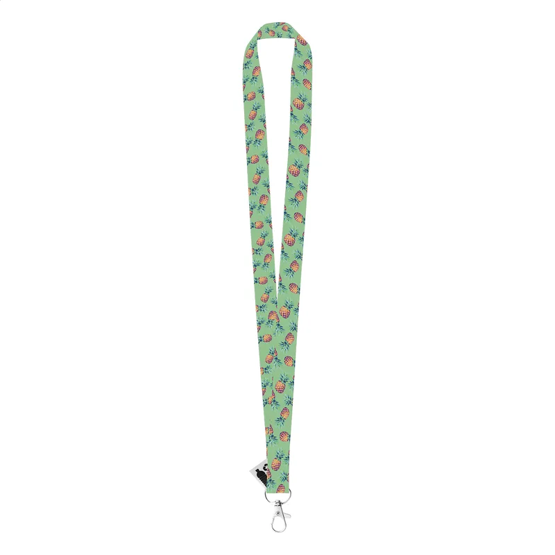 Ιμάντας Λαιμού Lanyard Sublimation RPET με Καραμπίνερ. Εκτύπωση Λογοτύπου και στις Δύο Πλευρές | PERFECT advertising