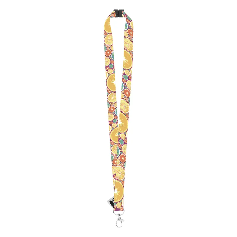 Διαφημιστικός Ιμάντας Λαιμού Lanyard Sublimation RPET με Μεταλλικό Καραμπίνερ. Εκτύπωση Λογοτύπου και στις Δύο Πλευρές | PERFECT advertising