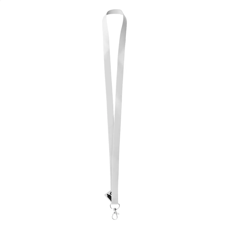 Ιμάντας Λαιμού Lanyard Sublimation RPET. Λεπτομέρεια Καραμπίνερ και Εκτύπωσης Δύο Πλευρών — Προϊόντα Προβολής | PERFECT advertising