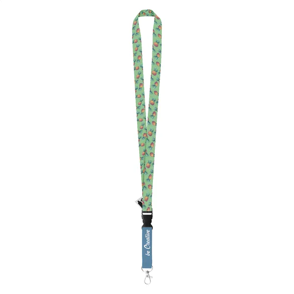 Ιμάντας Λαιμού Lanyard Sublimation RPET με Λογότυπο. Πολύχρωμη Φωτογραφική Εκτύπωση Και στις Δύο Πλευρές — Εταιρικά Διαφημιστικά Δώρα | PERFECT advertising