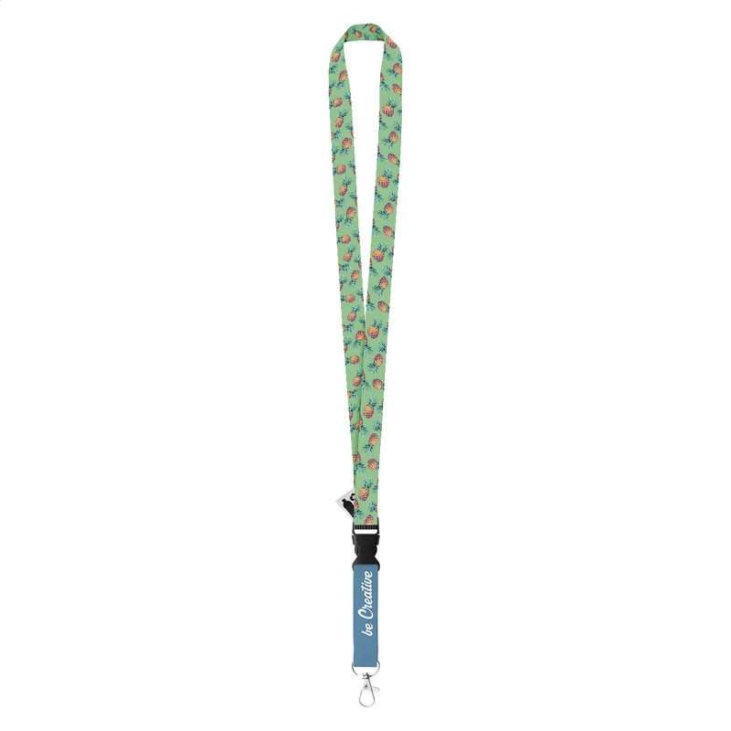 Ιμάντας Λαιμού Lanyard Sublimation RPET με Λογότυπο. Πολύχρωμη Φωτογραφική Εκτύπωση Και στις Δύο Πλευρές — Εταιρικά Διαφημιστικά Δώρα | PERFECT advertising