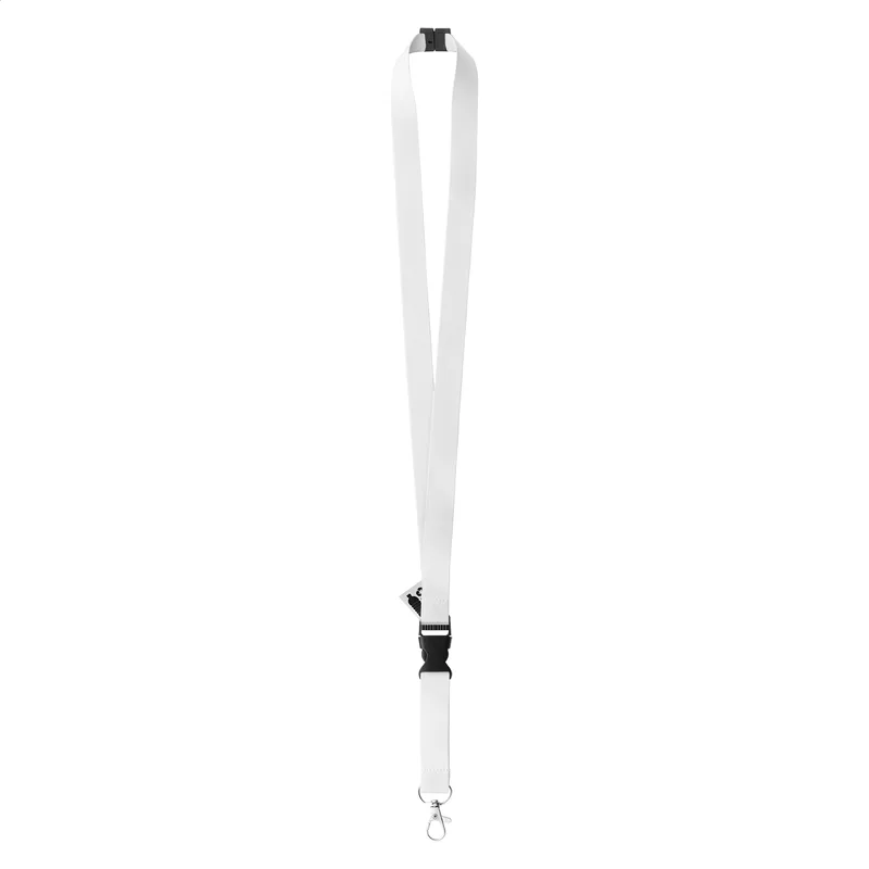 Ιμάντας Λαιμού Lanyard RPET. Λεπτομέρεια Αποσπώμενου Καραμπίνερ και Αγκράφας Ασφαλείας — Εκτύπωση Λογοτύπου σε Προωθητικά Είδη | PERFECT advertising