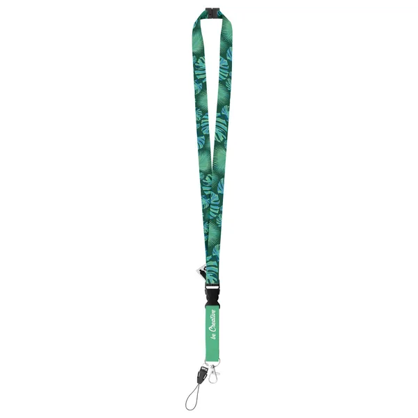 Ιμάντας Λαιμού Lanyard Sublimation RPET με Εκτύπωση σε Λευκό Φόντο. Εταιρικά Διαφημιστικά Δώρα | PERFECT advertising