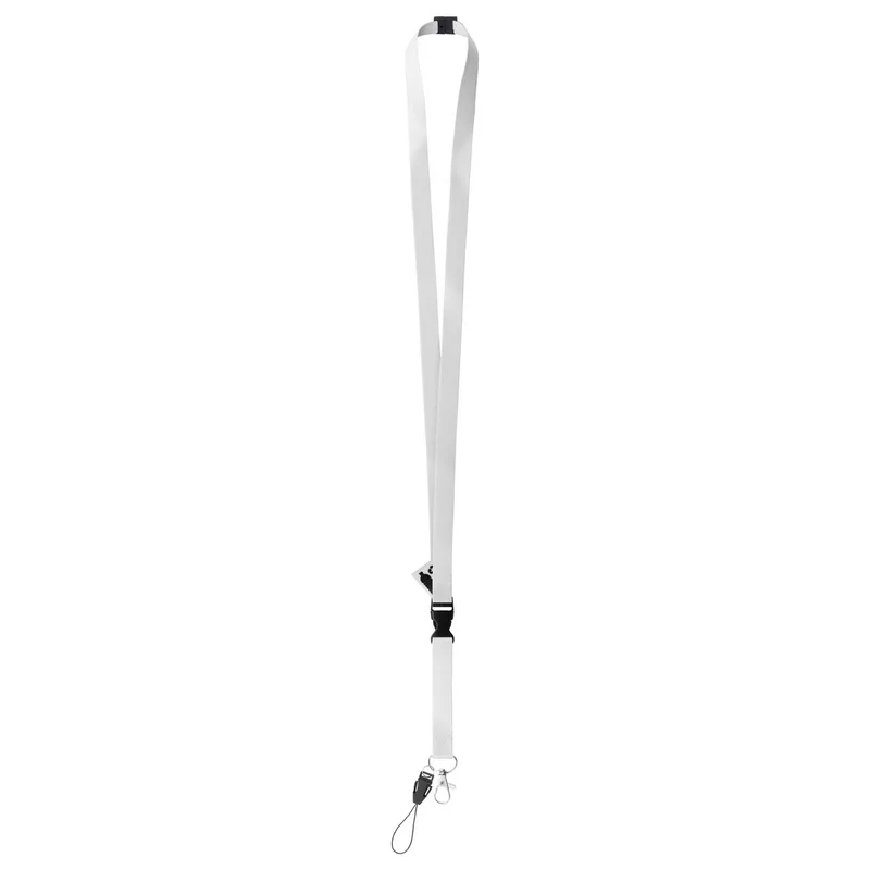 Τυπωμένος Ιμάντας Λαιμού Lanyard RPET. Λεπτομέρεια Καραμπίνερ και Πόρπης Ασφαλείας — Εκτύπωση Λογοτύπου σε Ιμάντα Λαιμού | PERFECT advertising