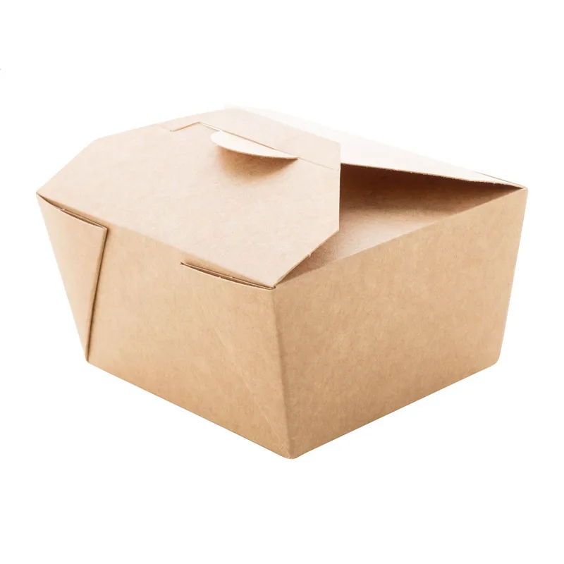 Χάρτινο Κουτί Takeaway με Λογότυπο από Kraft Χαρτί — Εταιρικά Διαφημιστικά Δώρα | PERFECT advertising