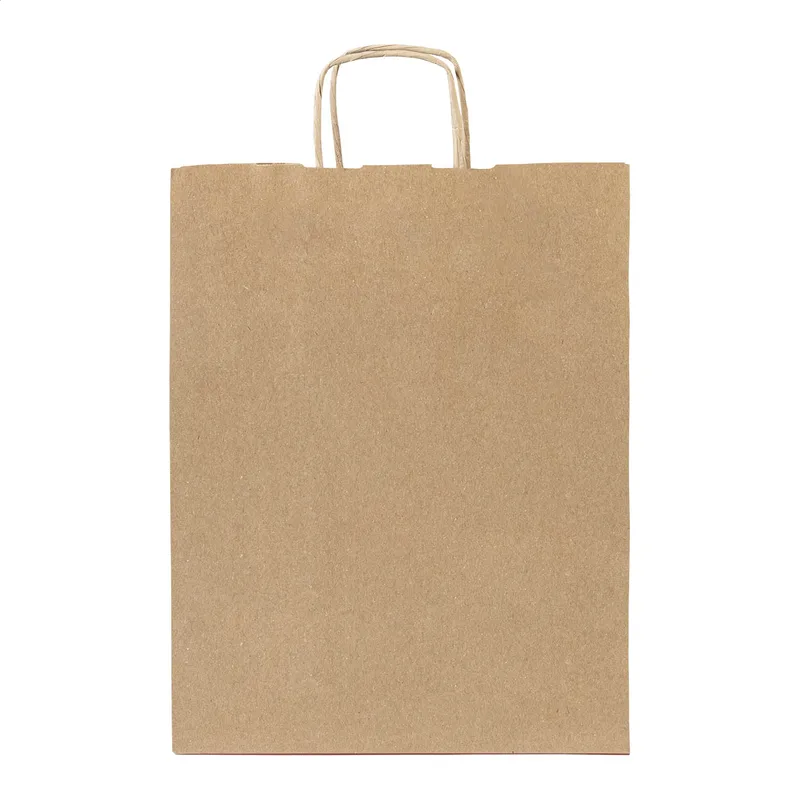 Χάρτινη Τσάντα Δώρων Kraft 320×410×120 mm. Εκτύπωση Λογοτύπου σε Εταιρικές Τσάντες | PERFECT advertising