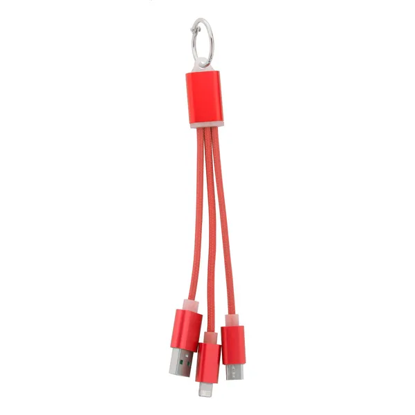 Εκτύπωση σε Καλώδιο Φορτιστή USB Αλουμινίου με Μπρελόκ. Εταιρικά Διαφημιστικά Δώρα | PERFECT advertising