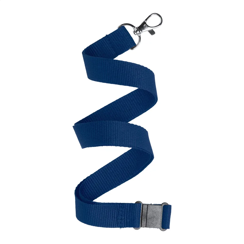 Ιμάντας Λαιμού (Lanyard) με Καραμπίνερ Savent σε χρώμα Σκούρο Μπλε. Εταιρικά Διαφημιστικά Δώρα | PERFECT advertising