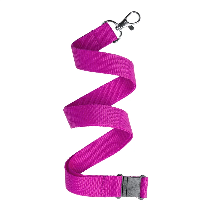 Ιμάντας Λαιμού (Lanyard) με Καραμπίνερ Savent σε χρώμα Ροζ. Εταιρικά Διαφημιστικά Δώρα | PERFECT advertising
