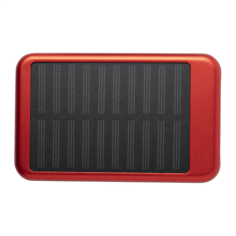 Power Bank με Εκτύπωση Λογοτύπου Ηλιακής Φόρτισης Αλουμίνιο 4000 mAh. Εταιρικά Διαφημιστικά Δώρα | PERFECT advertising