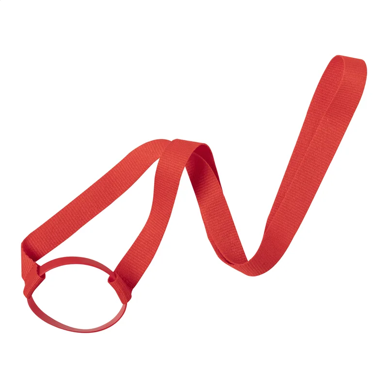 Ιμάντας Λαιμού (Lanyard) με Δακτύλιο Σιλικόνης για Ποτό σε χρώμα Κόκκινο. Εταιρικά Διαφημιστικά Δώρα | PERFECT advertising