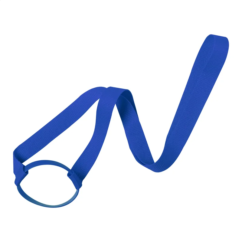 Ιμάντας Λαιμού (Lanyard) με Δακτύλιο Σιλικόνης για Ποτό σε χρώμα Μπλε. Εταιρικά Διαφημιστικά Δώρα | PERFECT advertising