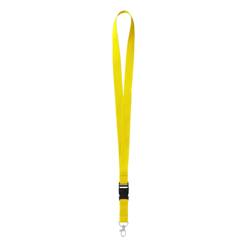 Ιμάντας Λαιμού (Lanyard) με Καραμπίνερ σε χρώμα Κίτρινο. Εταιρικά Διαφημιστικά Δώρα | PERFECT advertising