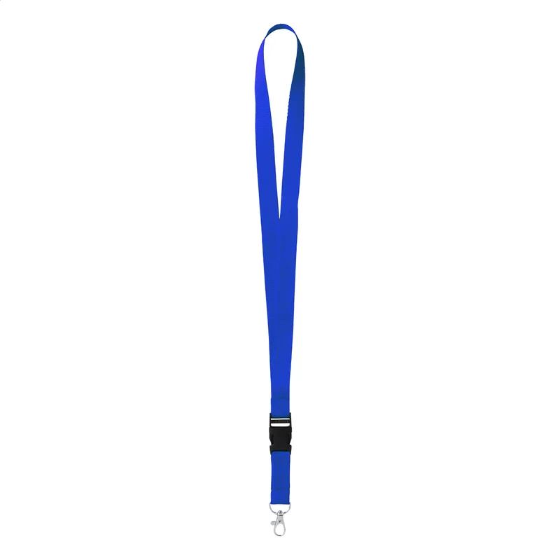 Ιμάντας Λαιμού (Lanyard) με Καραμπίνερ σε χρώμα Μπλε. Εταιρικά Διαφημιστικά Δώρα | PERFECT advertising