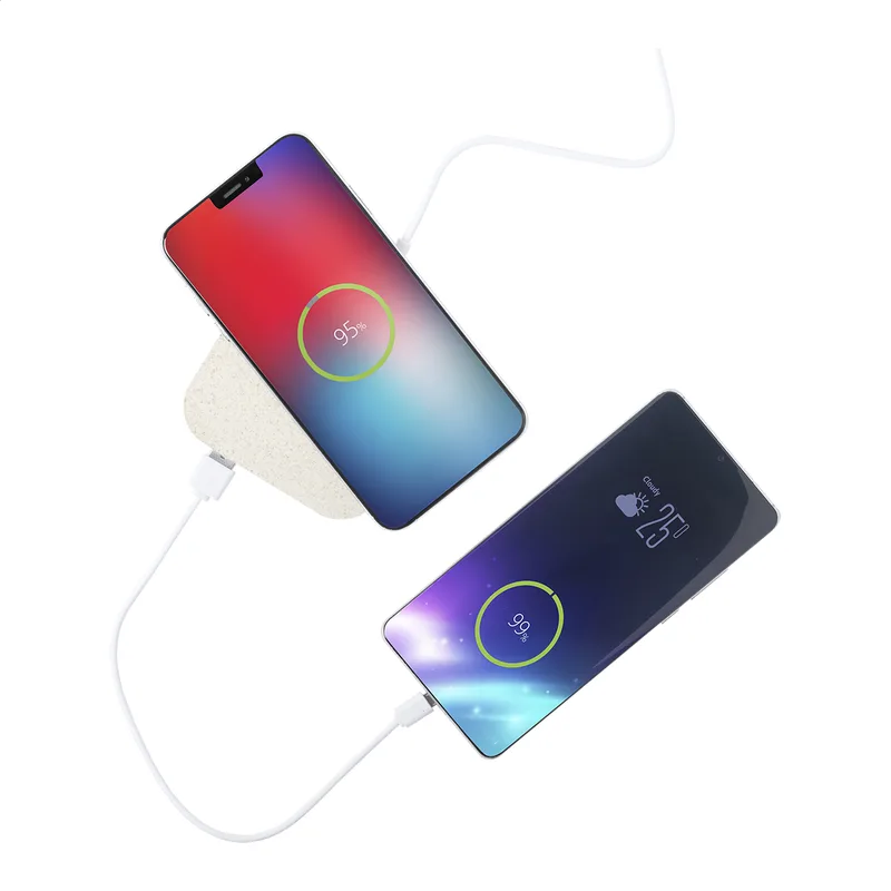 Λεπτομέρεια Θυρών USB Ασύρματου Φορτιστή Άχυρο Σιταριού. Προϊόντα Προβολής | PERFECT advertising