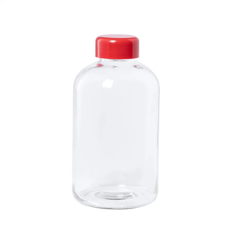 Γυάλινο Αθλητικό Μπουκάλι 600ml με Χρωματιστό Καπάκι. Εκτύπωση Λογοτύπου σε Προϊόντα Προβολής | PERFECT advertising