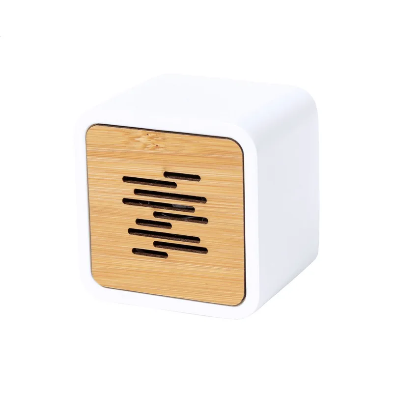 Ηχείο Bluetooth PLA — Λεπτομέρεια Επιφάνειας Μπαμπού. Εκτύπωση Λογοτύπου σε Οικολογικά Προωθητικά Προϊόντα | PERFECT advertising
