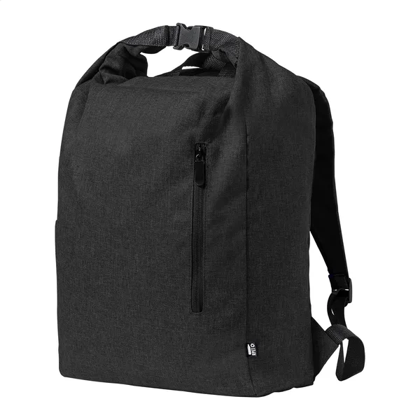 Σακίδιο Πλάτης RPET Τυπωμένο σε Rolltop Σχέδιο. Εταιρικά Προωθητικά Δώρα με Λογότυπο | PERFECT advertising