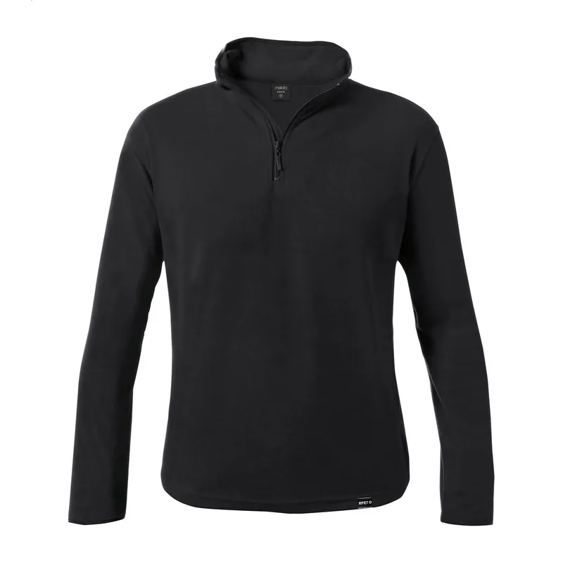 Ζακέτα Fleece RPET Mecox σε χρώμα Μαύρο. Εταιρικά Διαφημιστικά Δώρα | PERFECT advertising