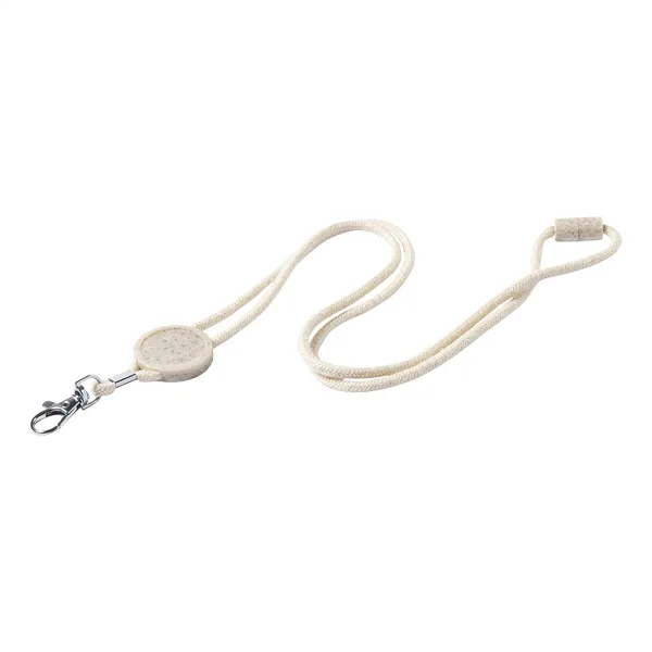 Ιμάντας Λαιμού (Lanyard) με Τύπωμα — Βαμβακερός με Καραμπίνερ και Ετικέτα Άχυρου Σιταριού. Διαφημιστικά Δώρα | PERFECT advertising