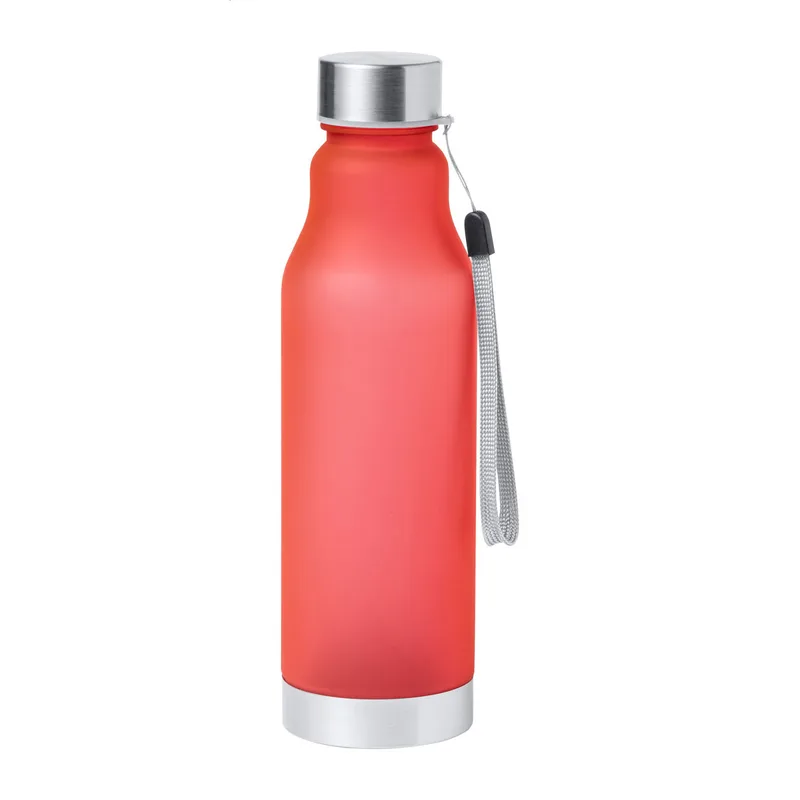 Μπουκάλι RPET με Ιμάντα Μεταφοράς 600ml σε χρώμα Κόκκινο. Εταιρικά Διαφημιστικά Δώρα | PERFECT advertising