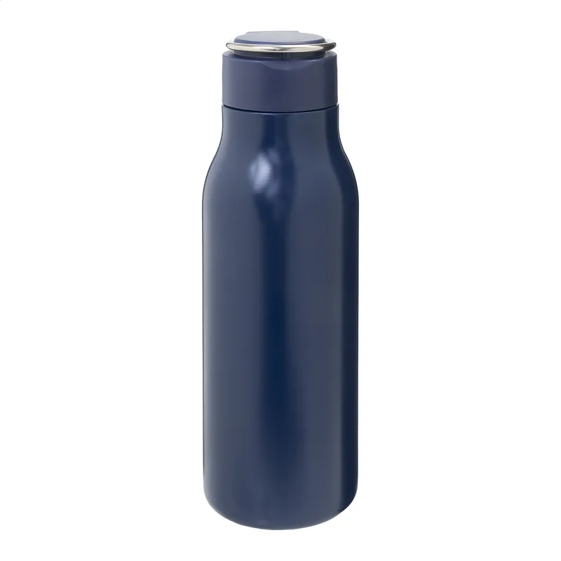 Μπουκάλι Ανοξείδωτου Χάλυβα 600ml με Καπάκι Μεταφοράς Rissip σε χρώμα Σκούρο Μπλε. Εταιρικά Διαφημιστικά Δώρα | PERFECT advertising