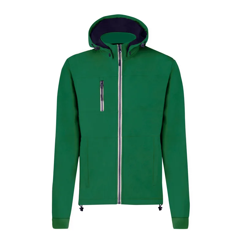 Μπουφάν Softshell με Αποσπώμενη Κουκούλα Butron σε χρώμα Πράσινο. Εταιρικά Διαφημιστικά Δώρα | PERFECT advertising