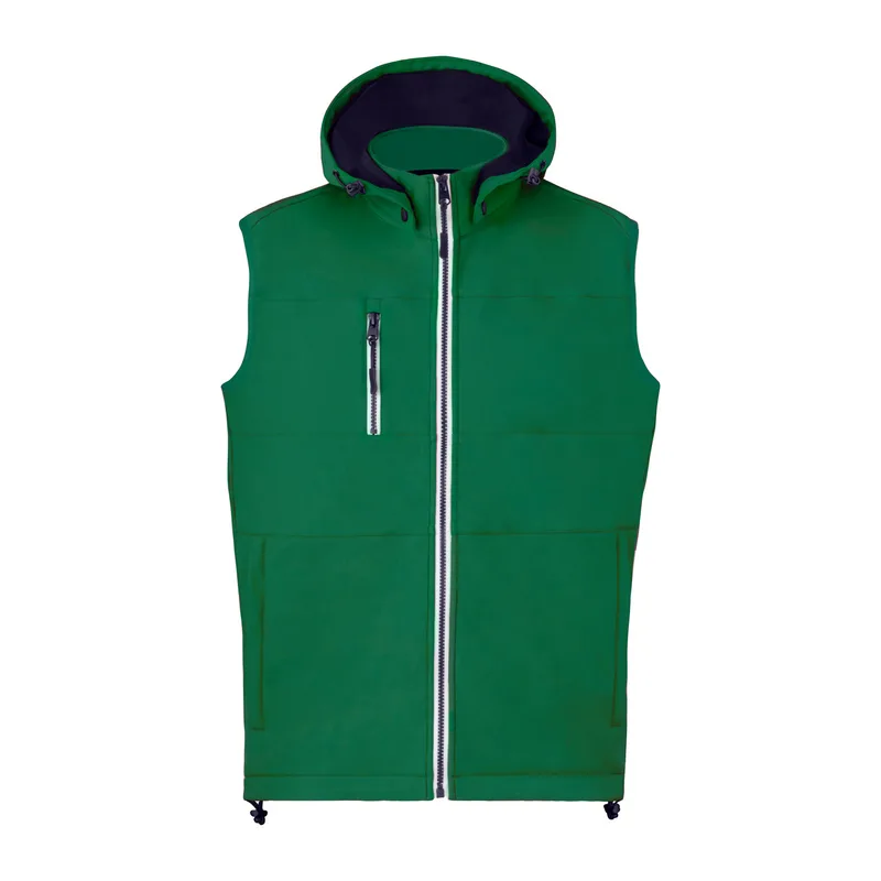 Γιλέκο Softshell με Αποσπώμενη Κουκούλα σε χρώμα Πράσινο. Εταιρικά Διαφημιστικά Δώρα | PERFECT advertising
